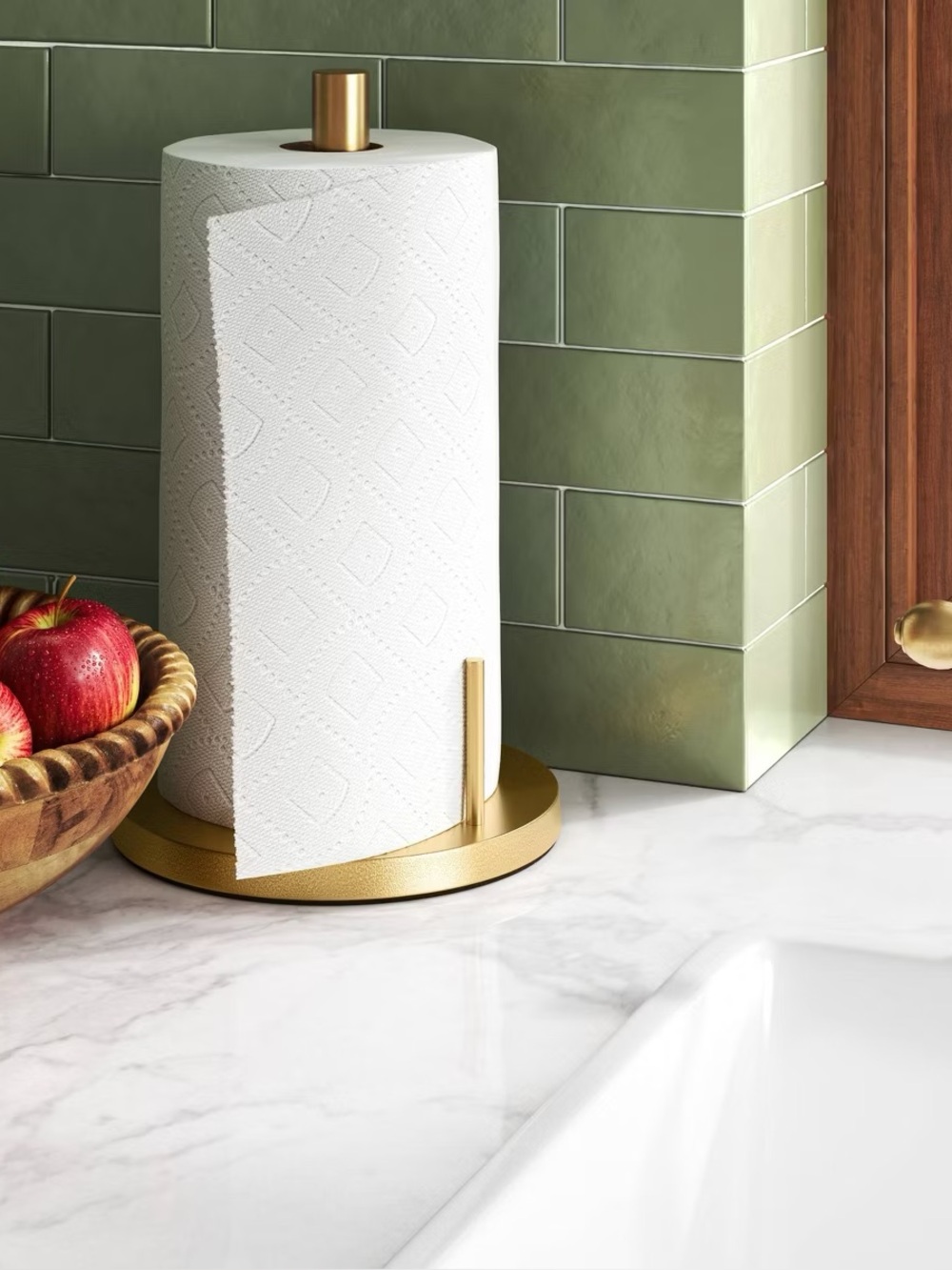 Threshold Gold Paper Towel Holder Gold - Picture 2 of 4